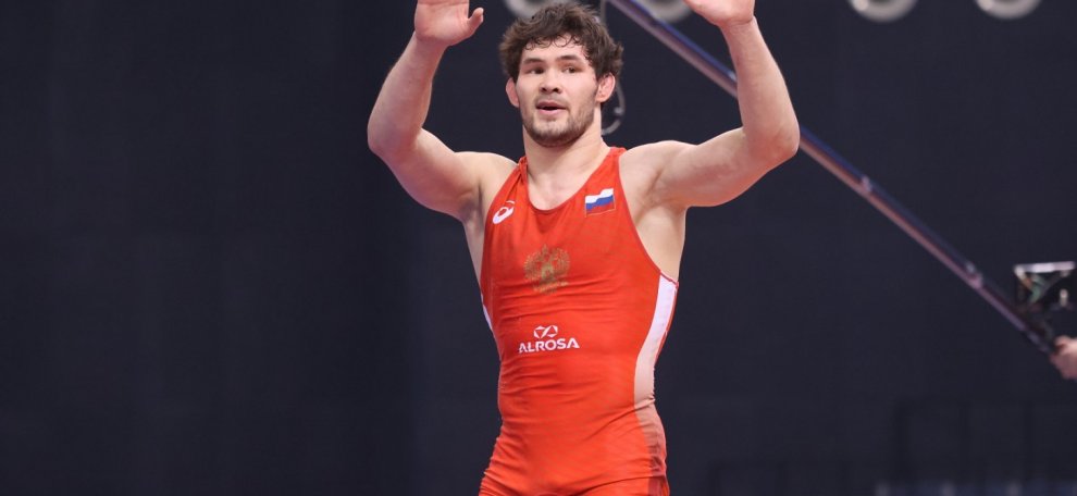 Виктор Рассадин в финале Борцовской Лиги Поддубного